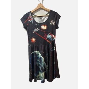 STAR WARS Women Mighty Fine Spaceship Black Dress
